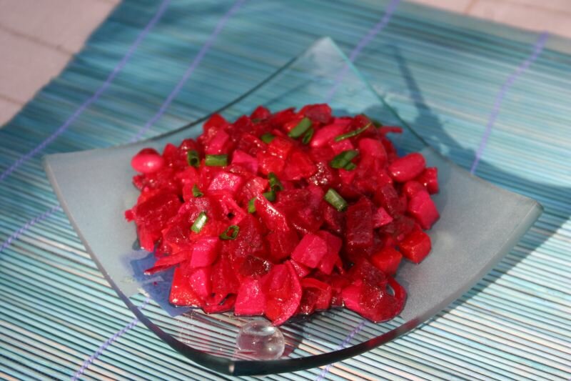 vinegret. Russian vegetarian salad